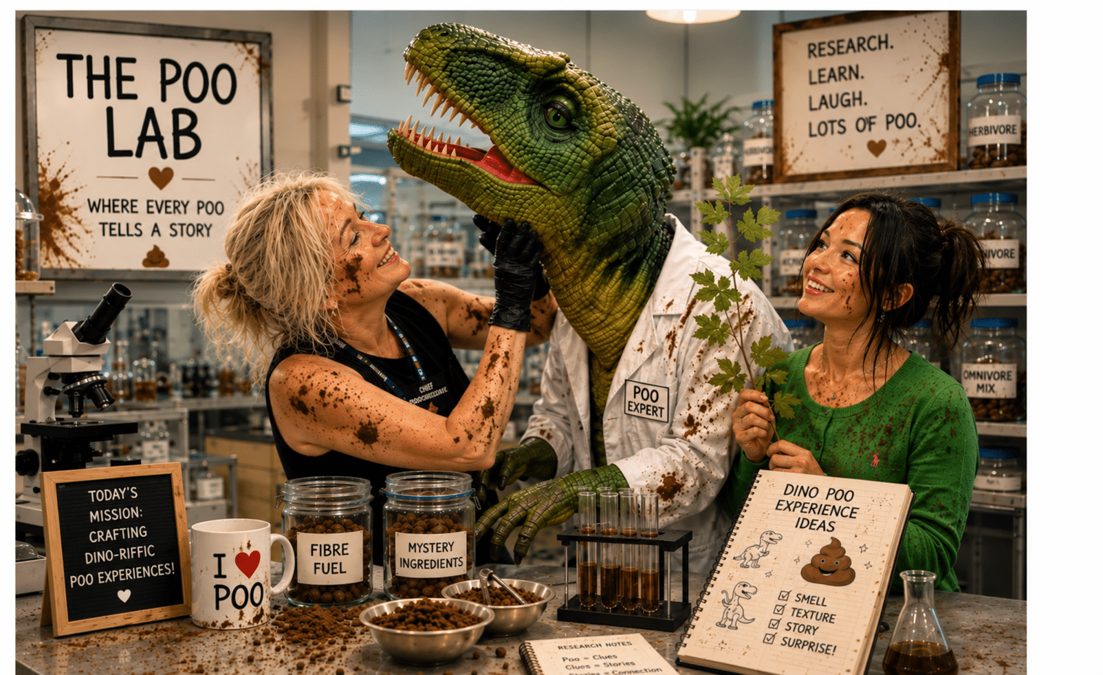 Gina and Victoria in the lab